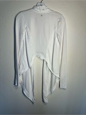 Lululemon Athletica White Lightweight Long Sleeve Open Front Cardigan